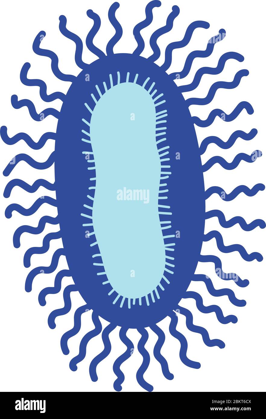 virus infection medical isolated icon on white background vector ...