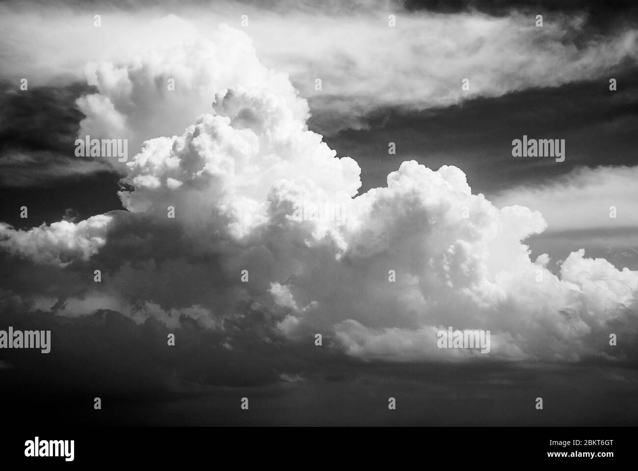Dramatic Clouds And Sky In Black And White Stock Photo Alamy