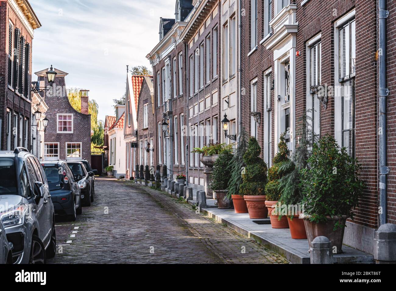 Edam, Netherlands, September 22, 2019: Impression of the street Lingerzijde  in Edam Stock Photo