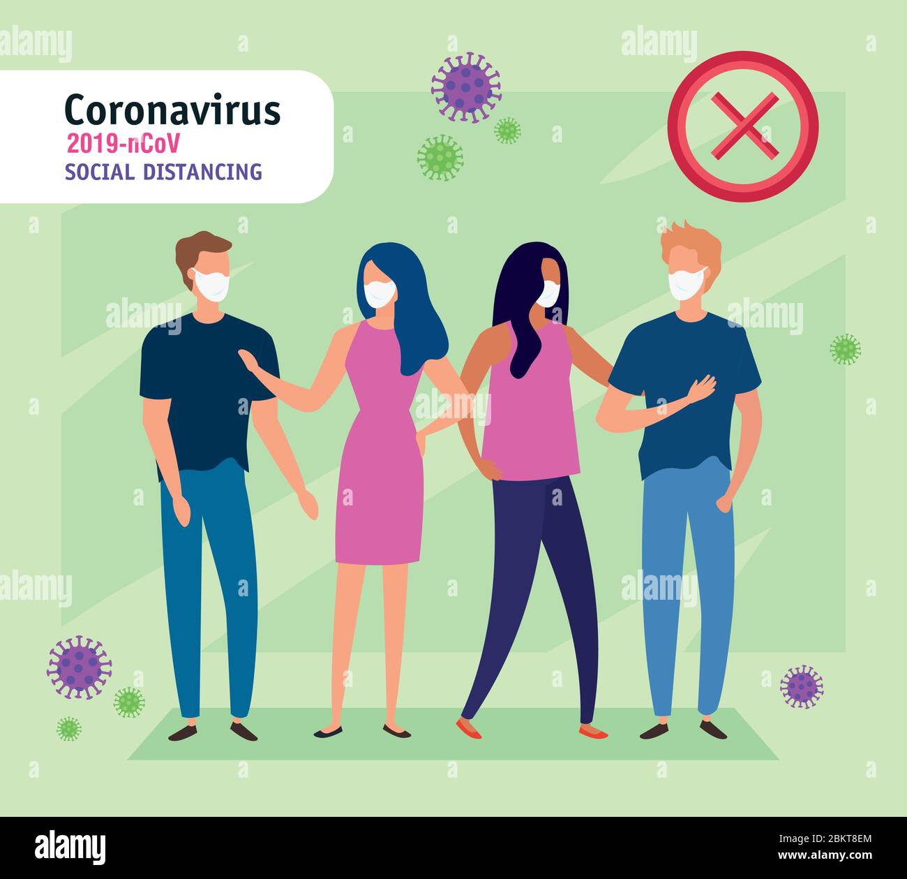 people using face mask for covid19 Stock Vector Image & Art - Alamy