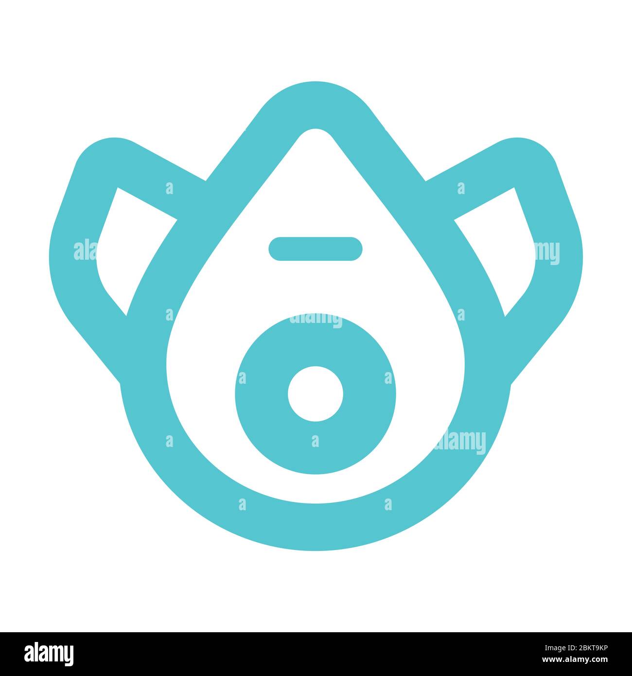 symbolic safe mask vector icon Stock Vector
