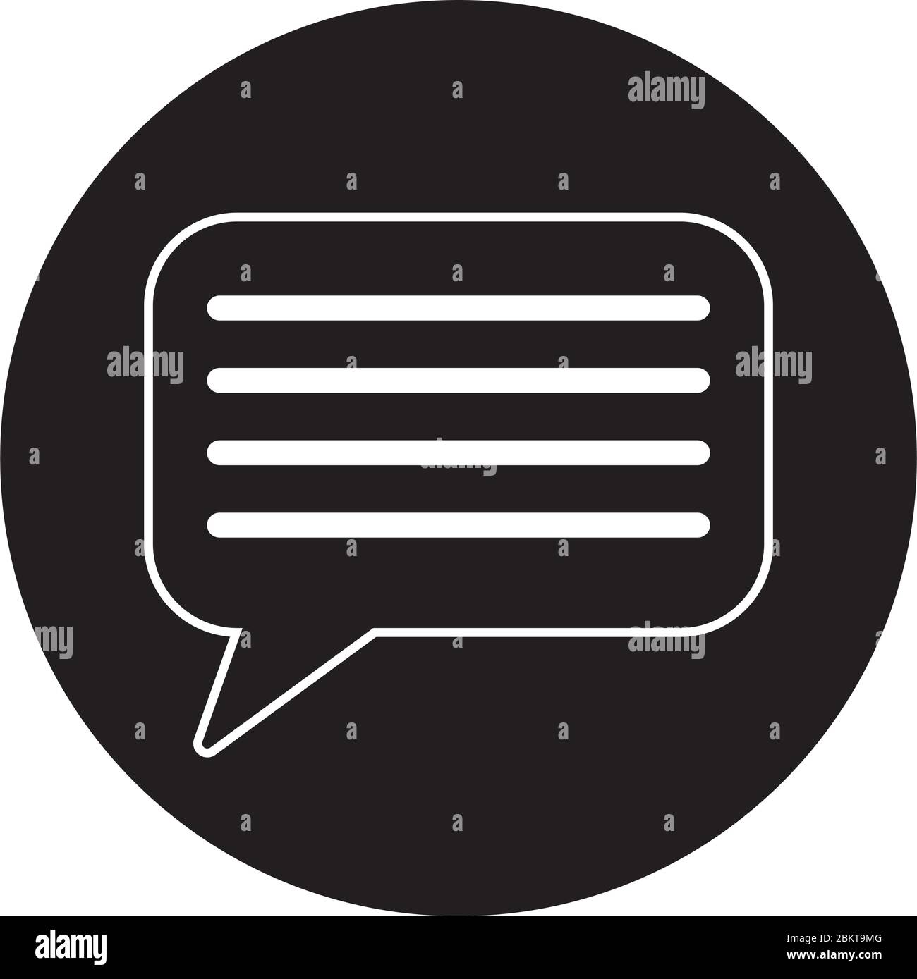 speech bubble message isolated icon Stock Vector Image & Art - Alamy