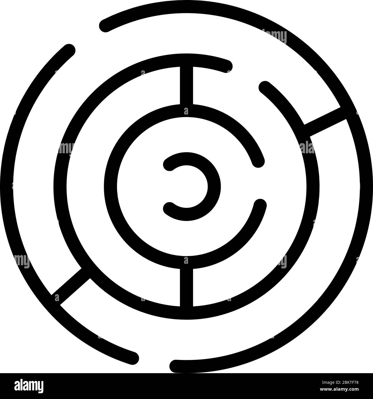 simple circle mazes