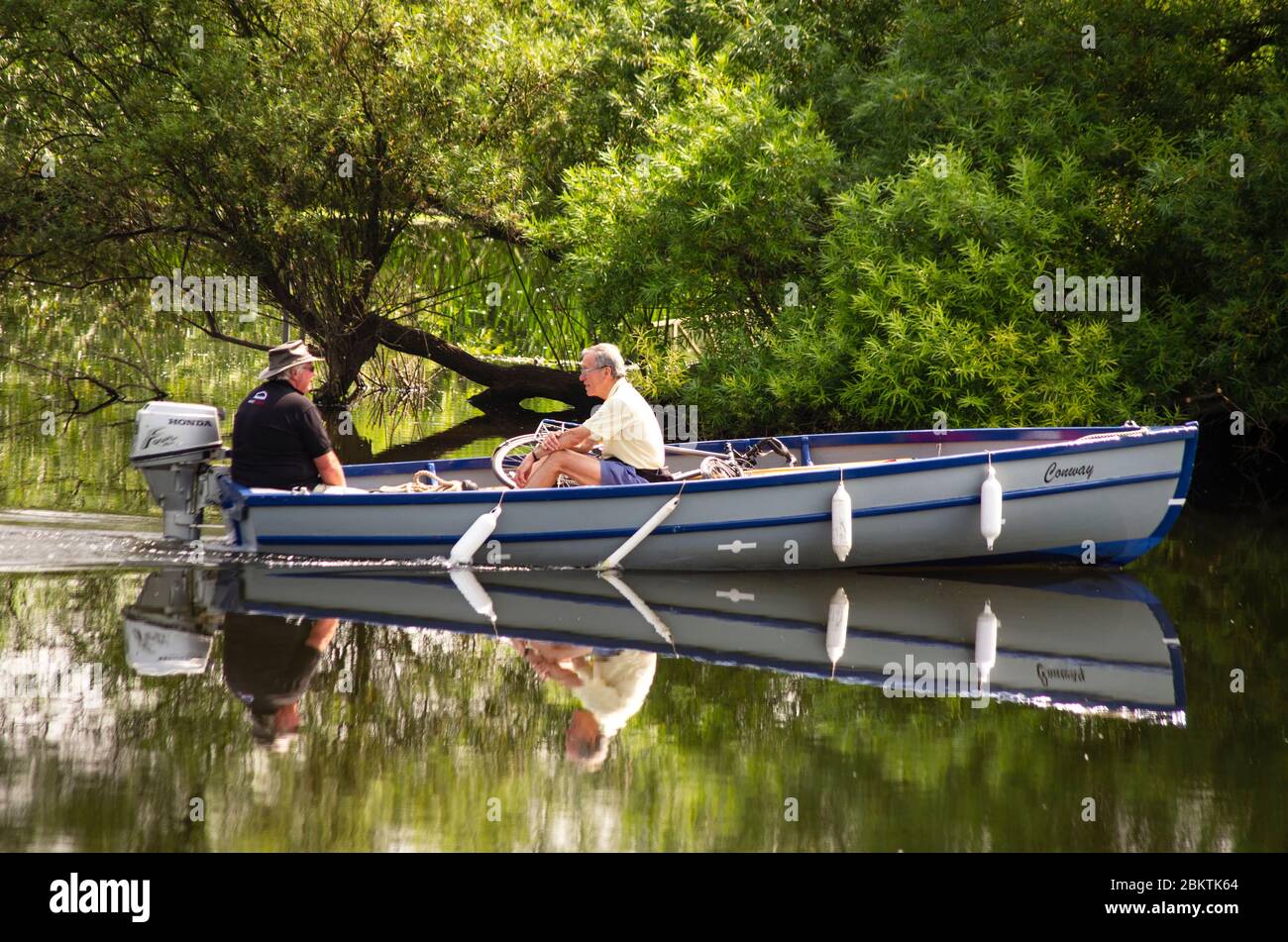 Two Men In A Boat High Resolution Stock Photography and Images - Alamy