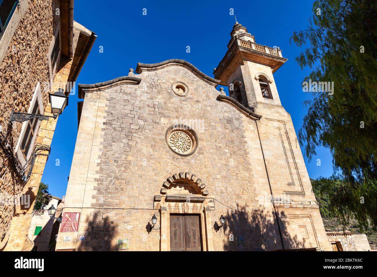 Església de Sant Bartomeu, Valldemossa, Mallorca, Balearic Islands, Spain Stock Photo