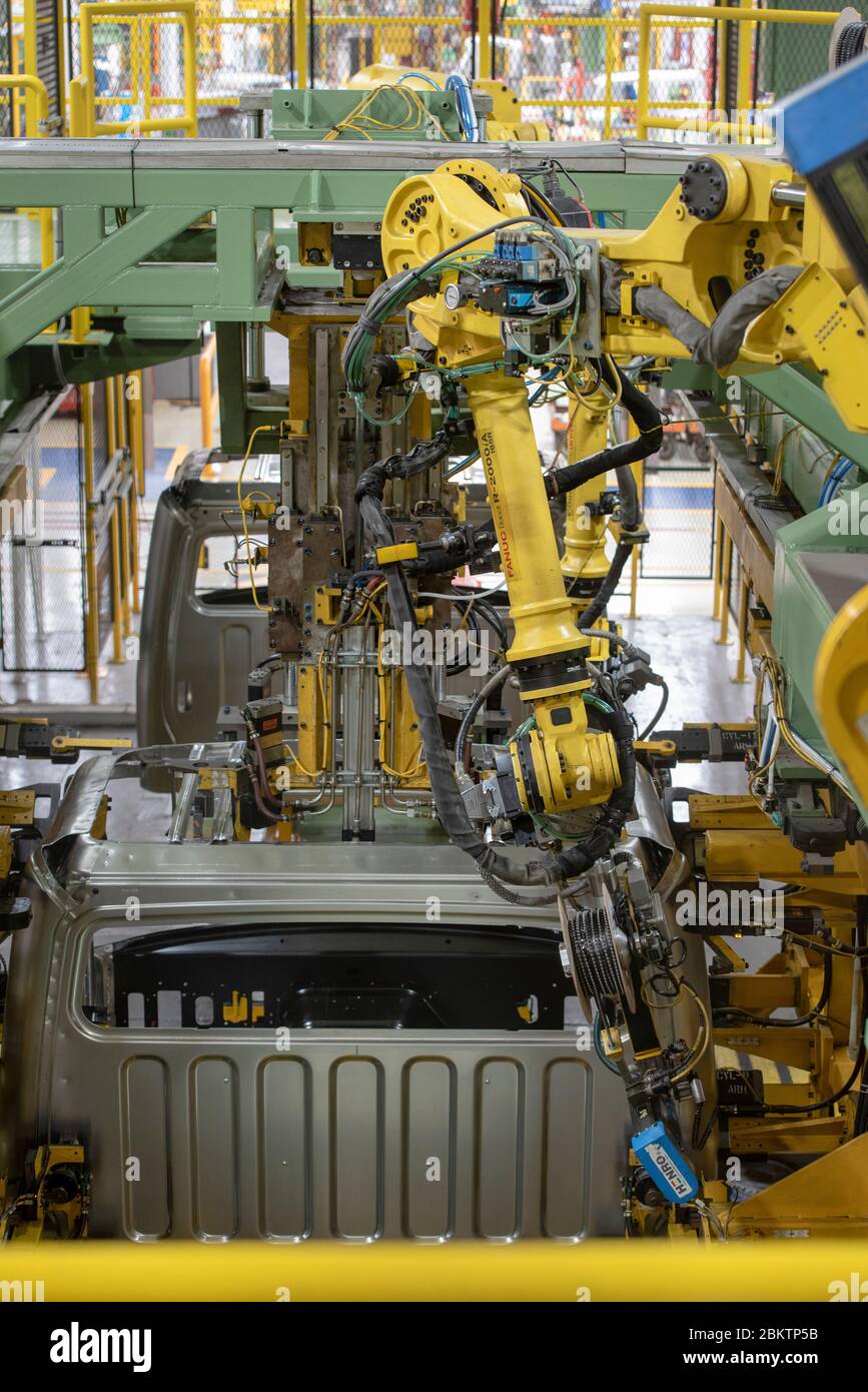 Trailer production line Stock Photo Alamy