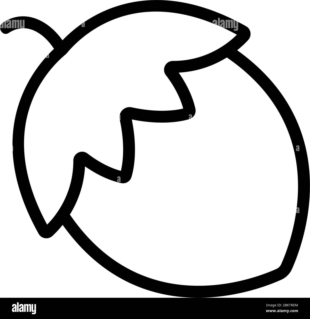acorn icon vector outline illustration Stock Vector Image & Art - Alamy