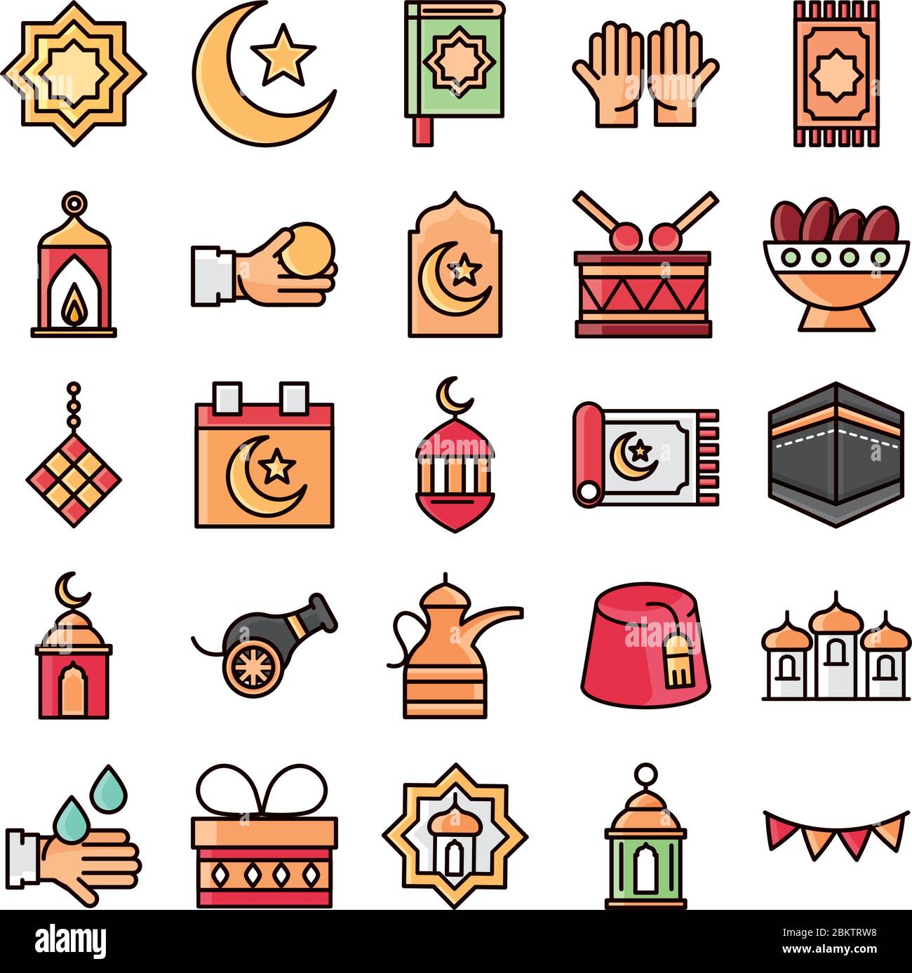 ramadan mubarak icons