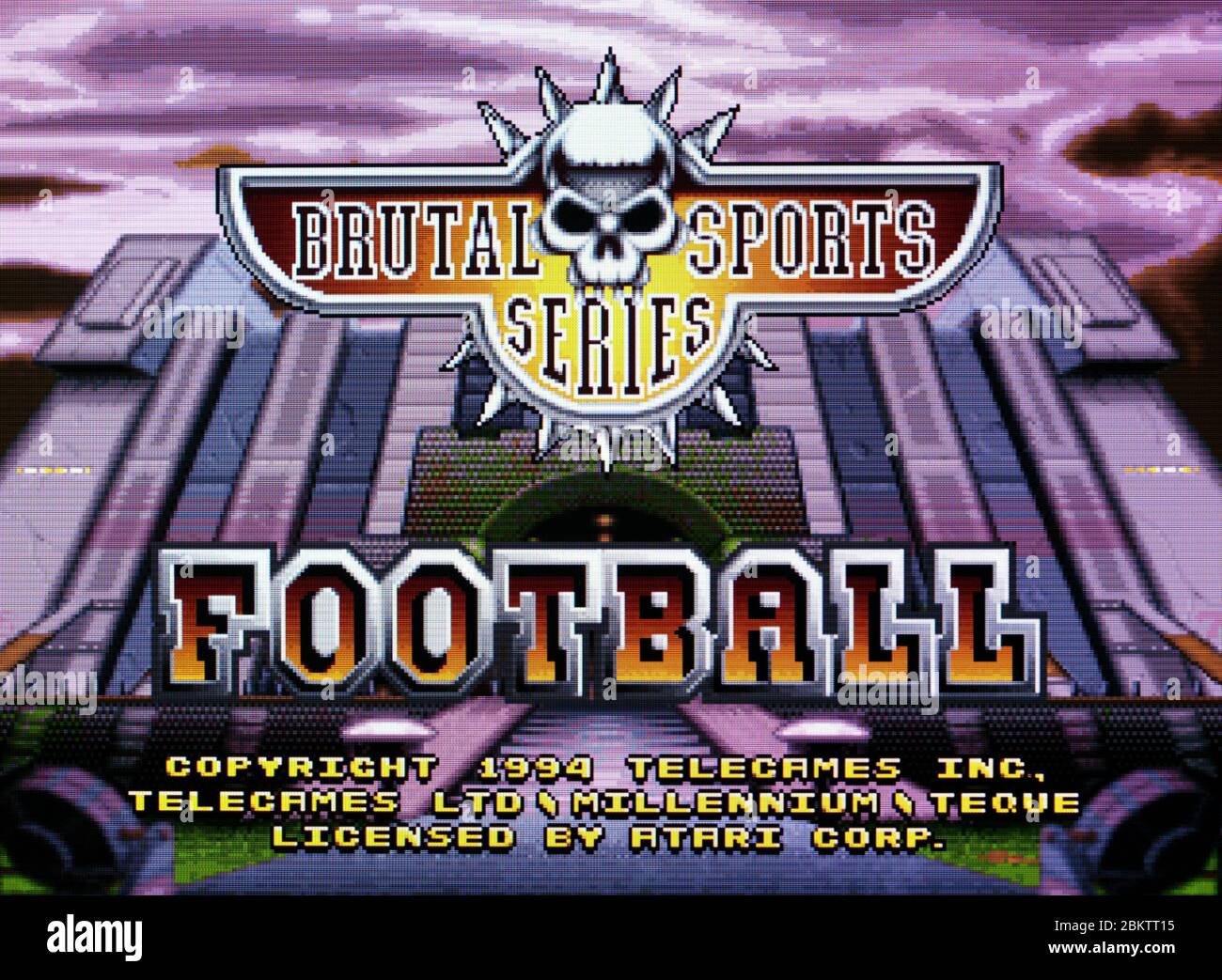 Brutal Sports Football - Atari Jaguar Videogame  - Editorial use only Stock Photo
