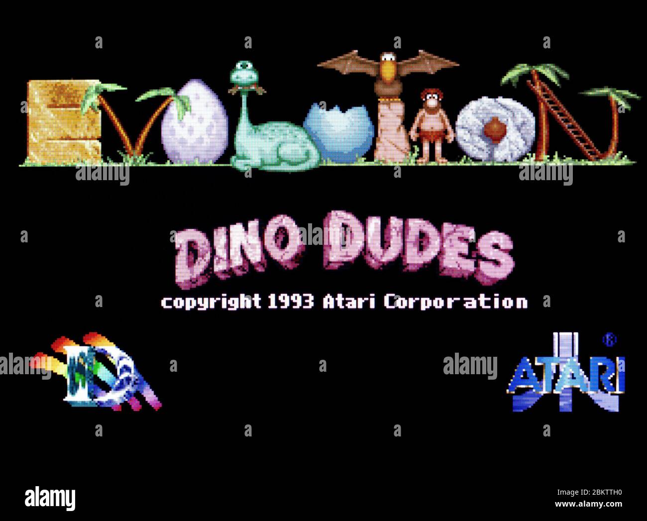 Dino Dudes - Atari Jaguar Videogame  - Editorial use only Stock Photo