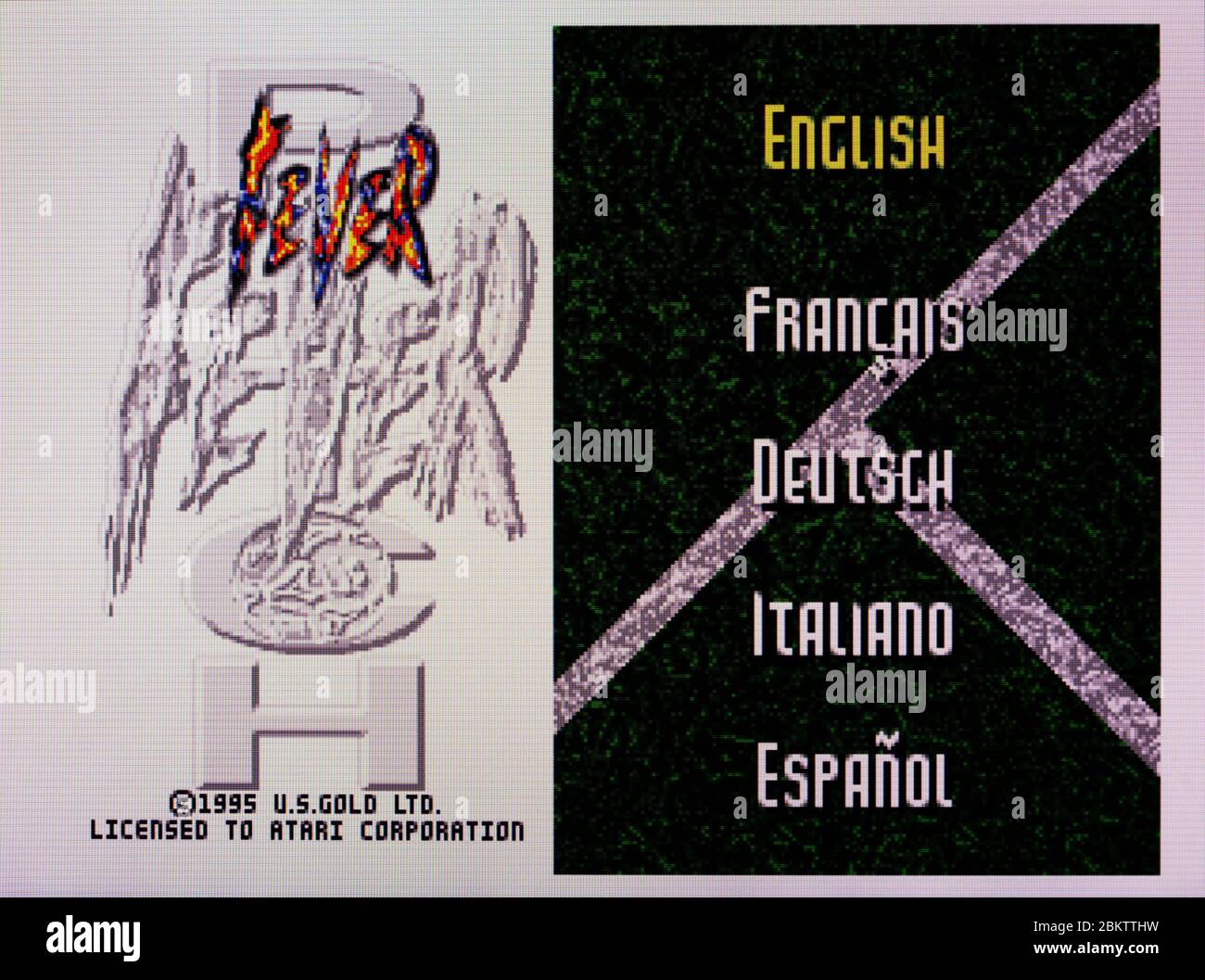 Fever Pitch - Atari Jaguar Videogame  - Editorial use only Stock Photo
