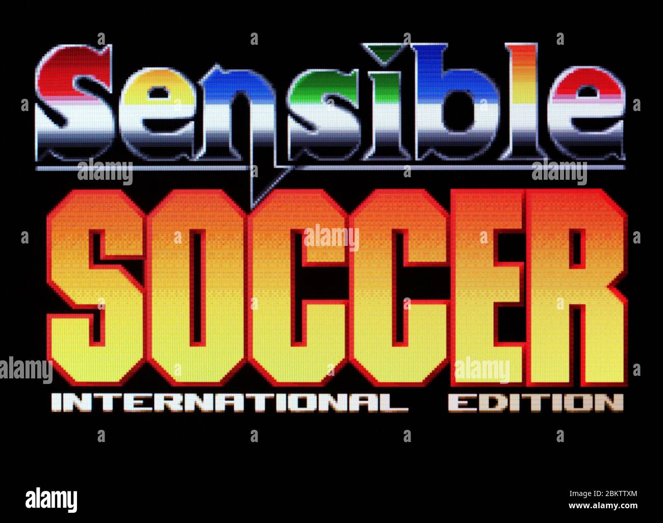 Sensible Soccer International Edition - Atari Jaguar Videogame  - Editorial use only Stock Photo