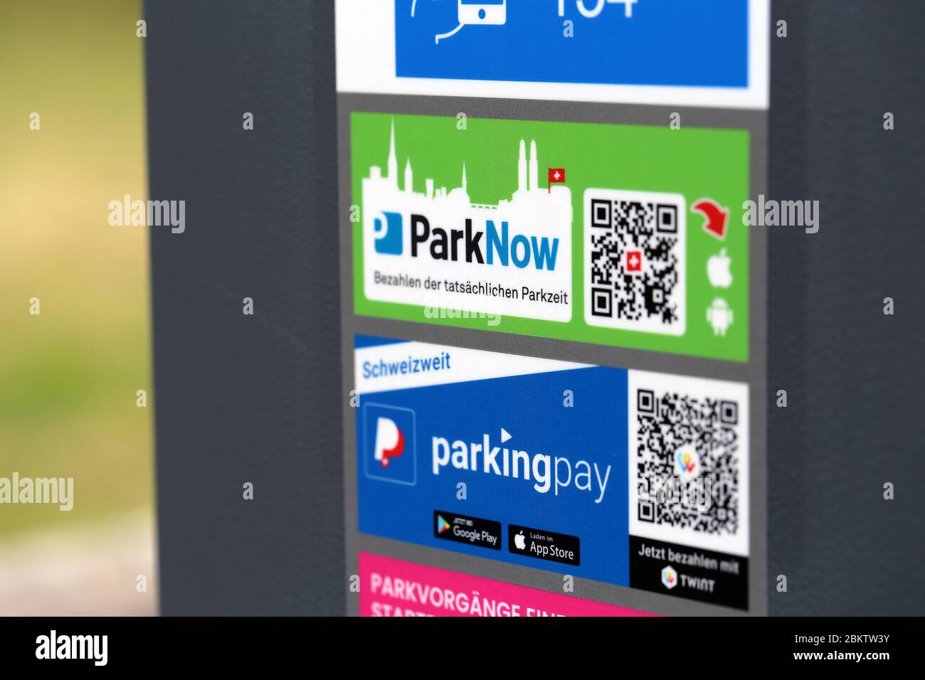 Parking app stickers hi-res stock photography and images - Alamy