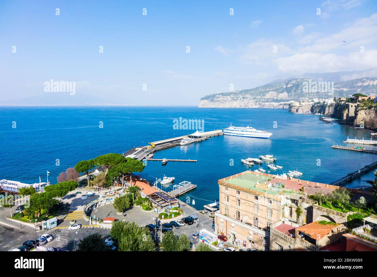 Aerial view of Sorrento city, amalfi coast, Italy Stock Photo - Alamy