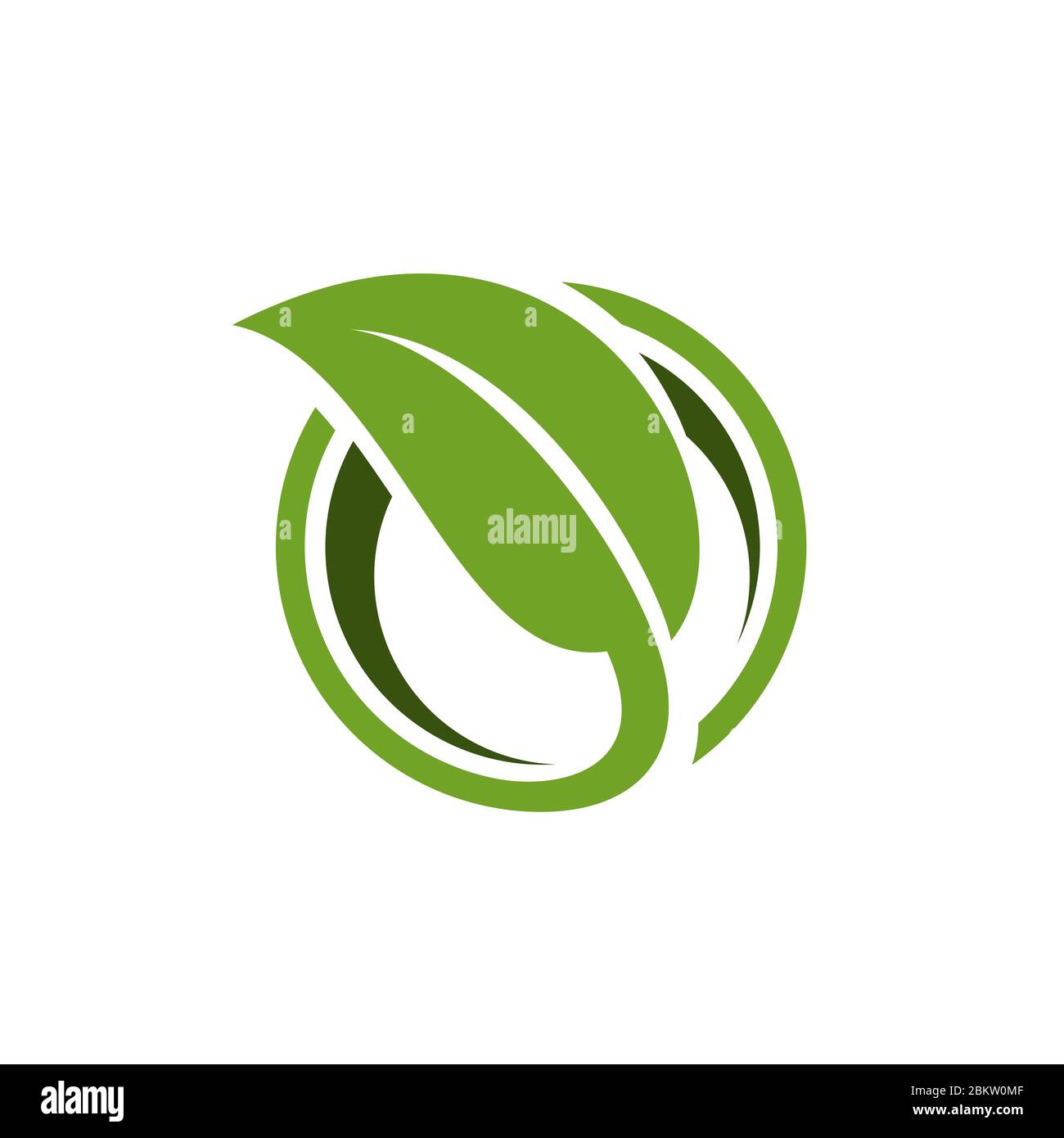 Green Leaf in Circle Logo Template Illustration Design. Vector EPS 10 ...