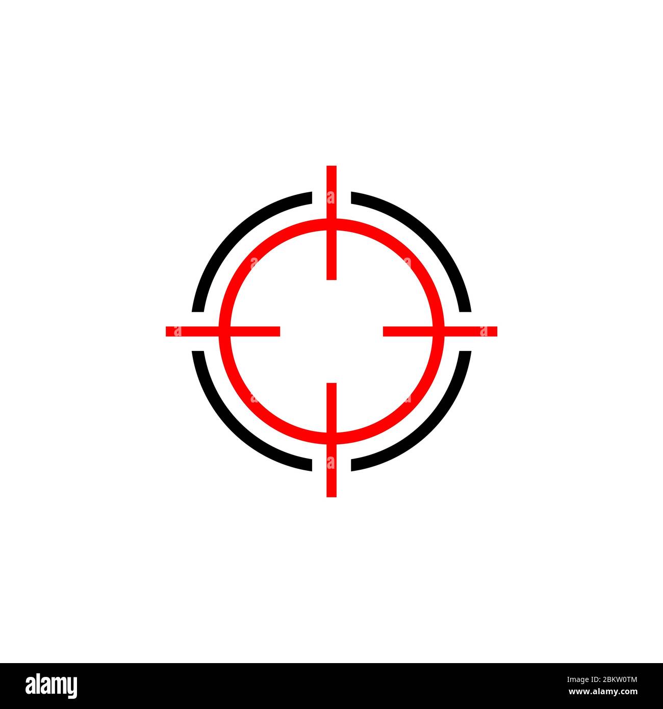 Abstract red target logo business hi-res stock photography and images -  Alamy