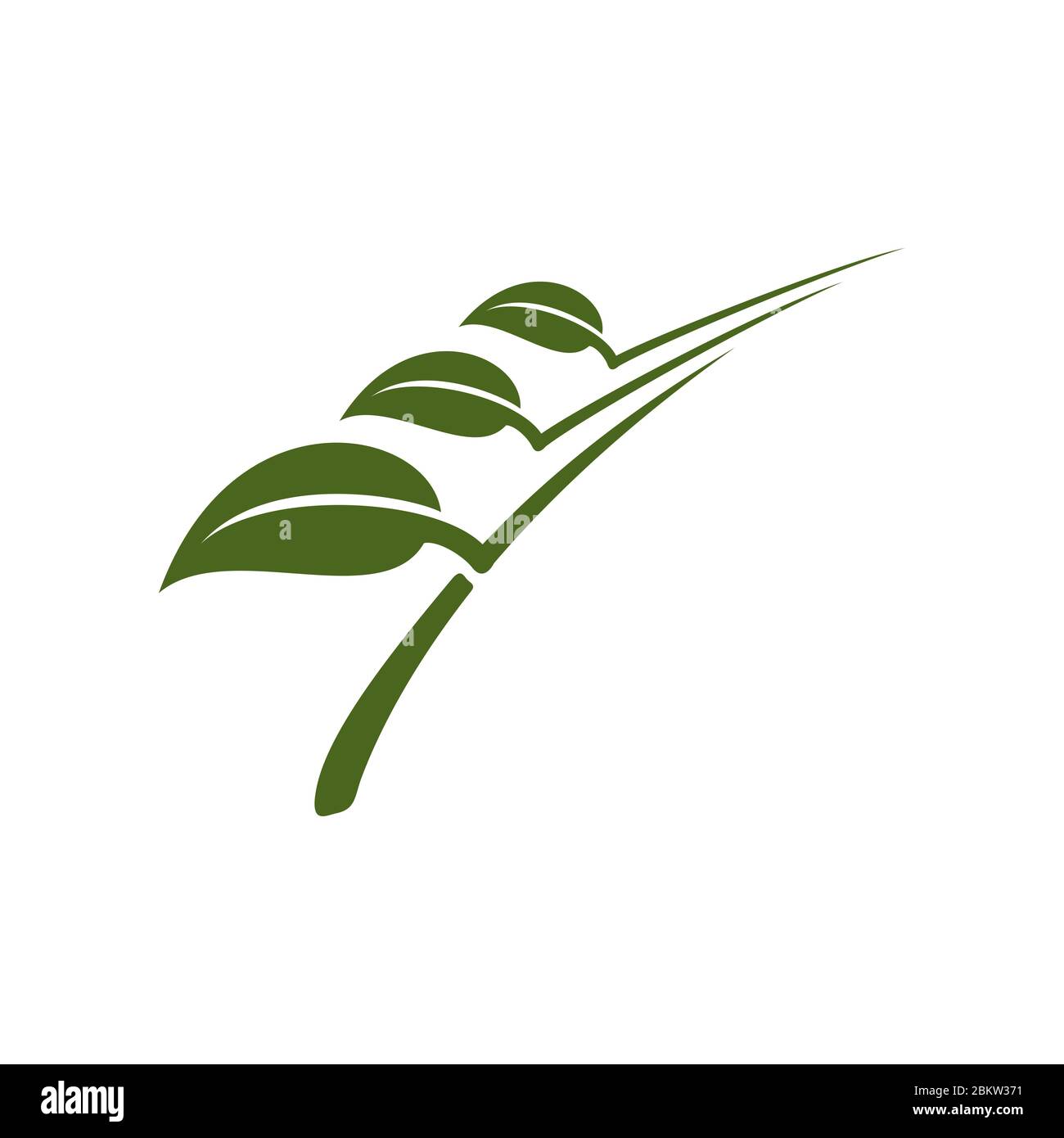 Green Leaves Logo Template Illustration Design. Vector EPS 10 Stock ...