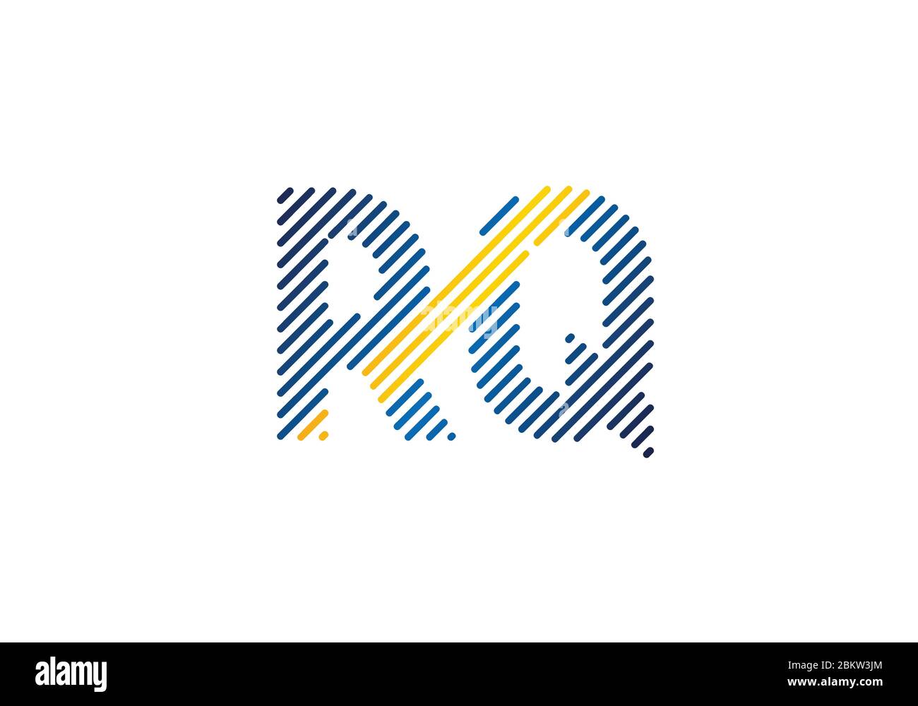 Initial Monogram Letter R Q Logo Design Vector Template. Graphic ...