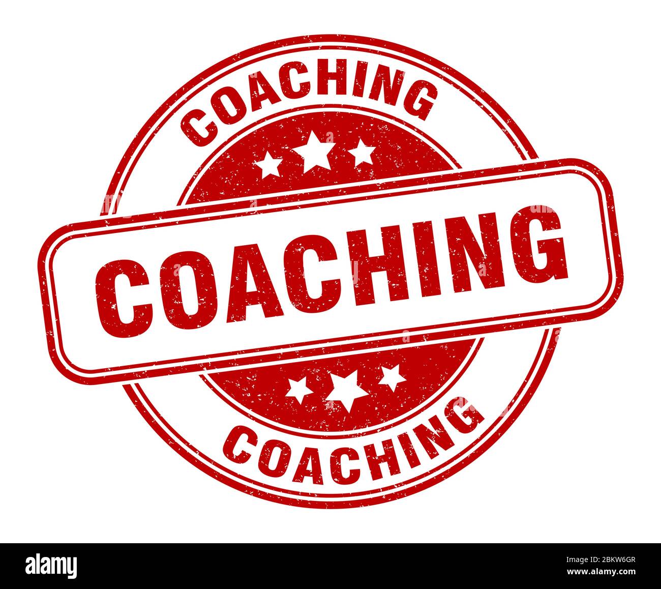 coaching stamp. coaching round grunge sign. label Stock Vector