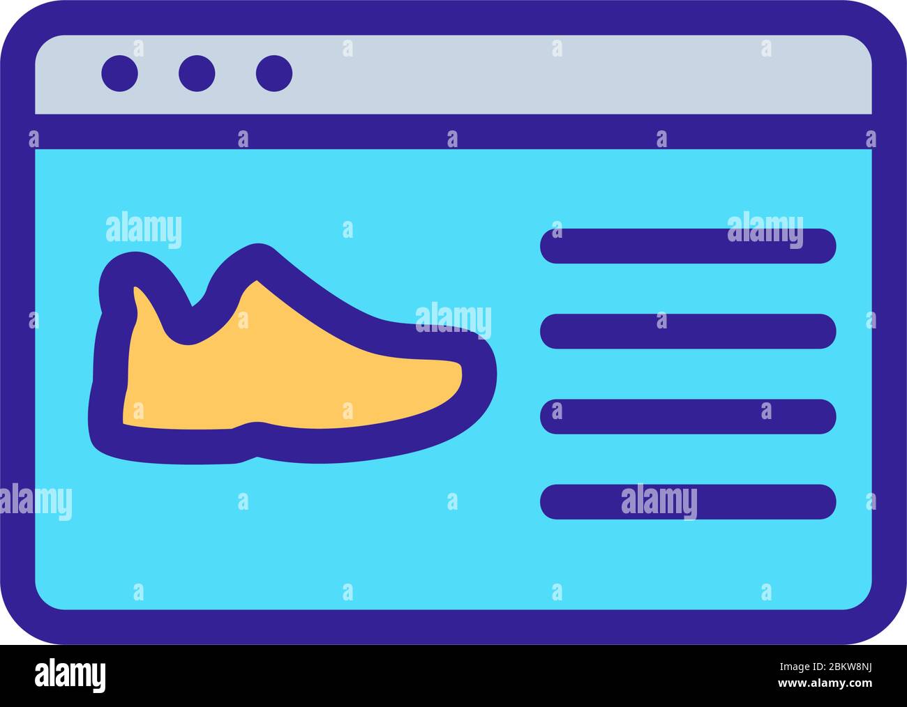 discount shoe card icon vector outline illustration Stock Vector Image