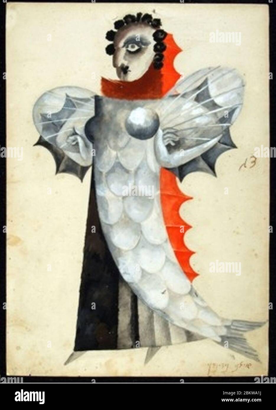 Fish 1925 I. Nivinsky - Fish costume for Golem (1925 Stock Photo - Alamy