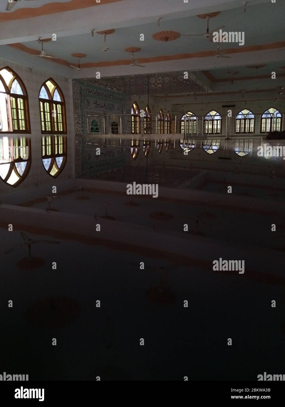 Beautiful mosque view in Karachi Pakistan Stock Photo