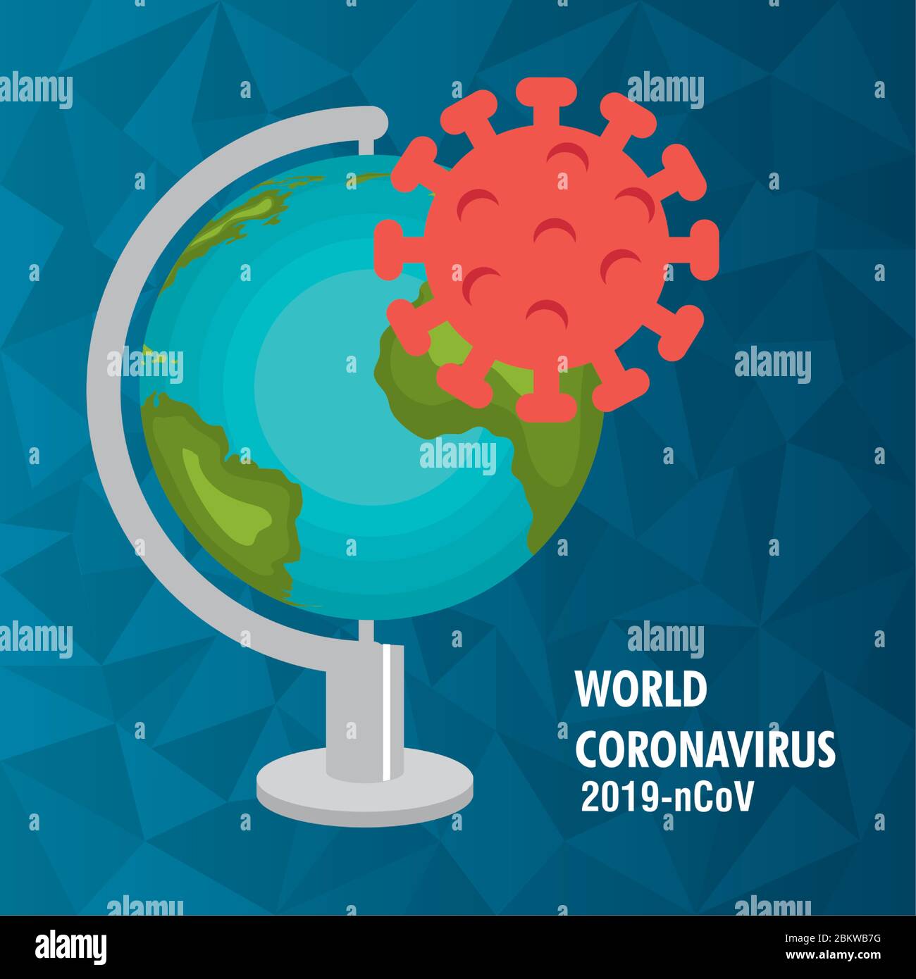 planet earth with covid19 particles Stock Vector Image & Art - Alamy