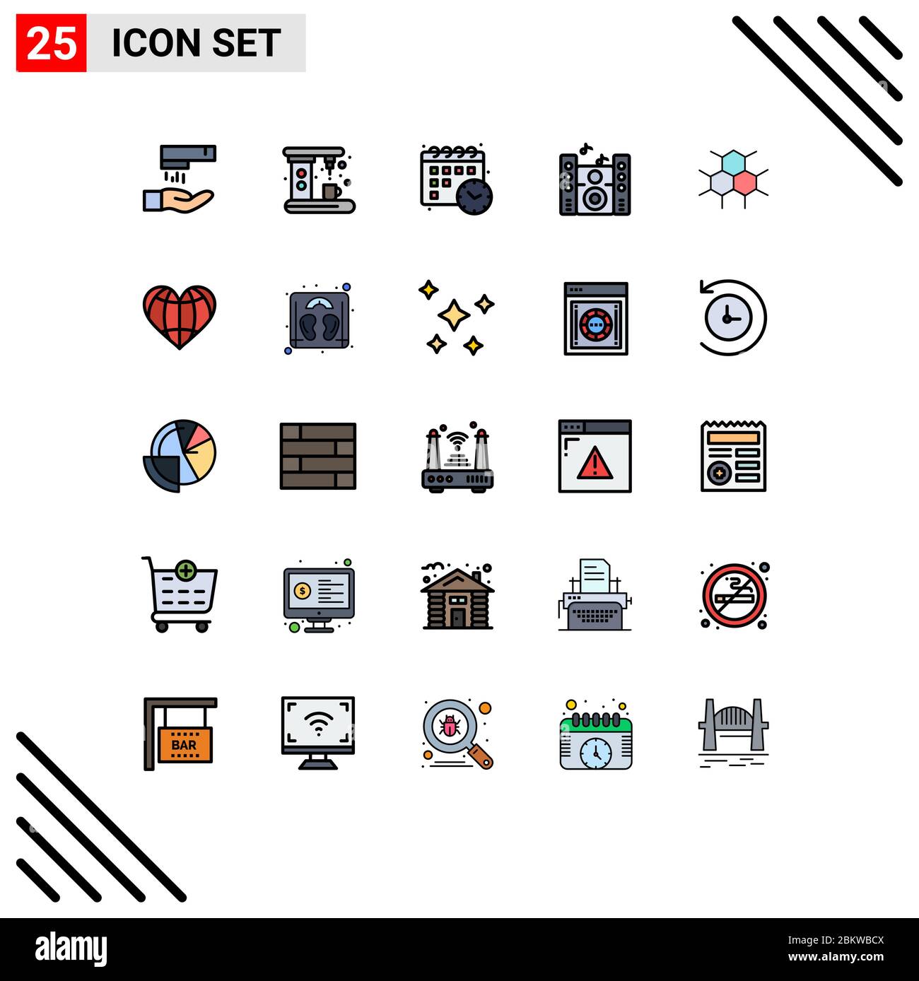 Set of 16 Modern UI Icons Symbols Signs for clothing reel olympic