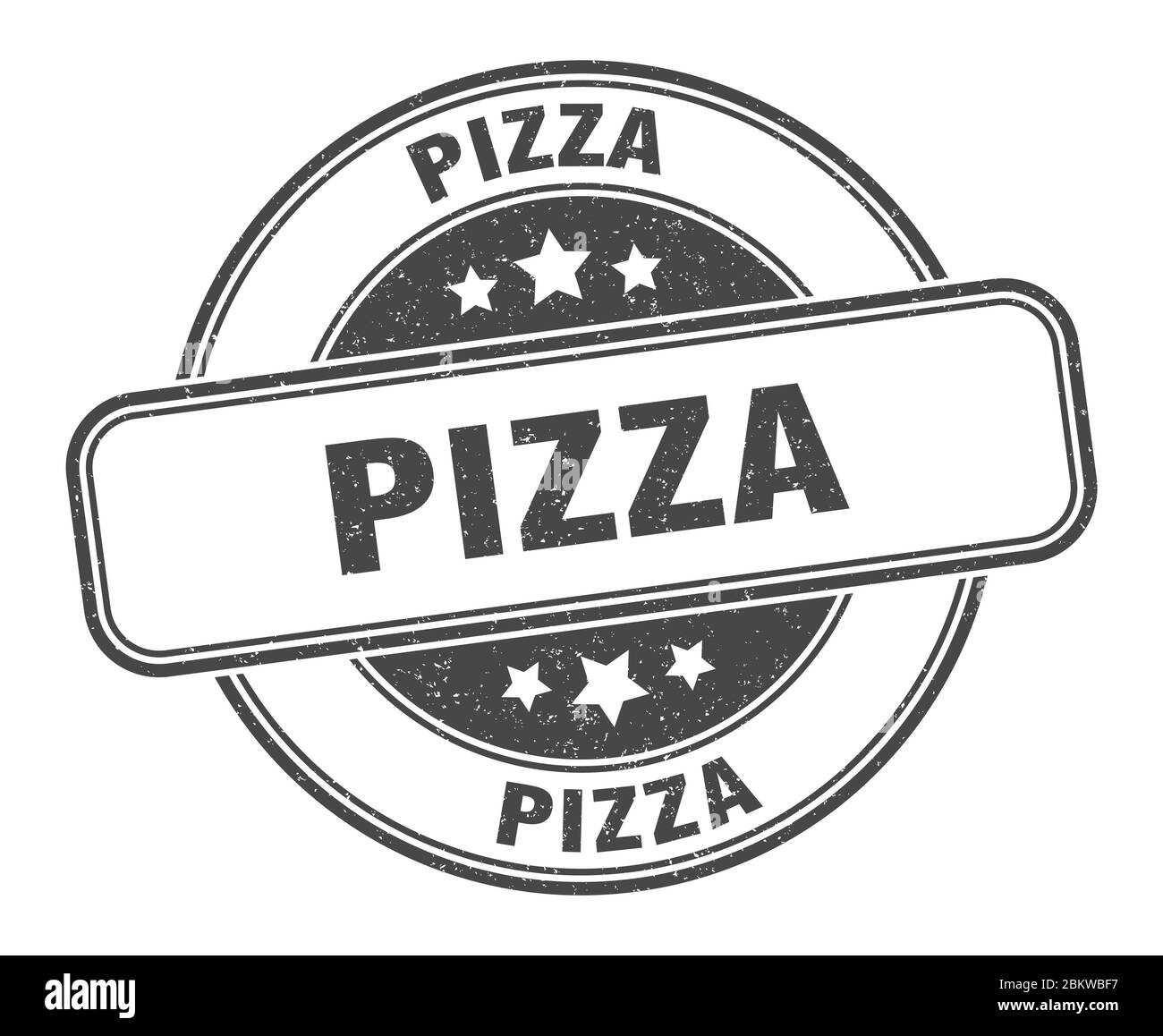 pizza stamp. pizza round grunge sign. label Stock Vector