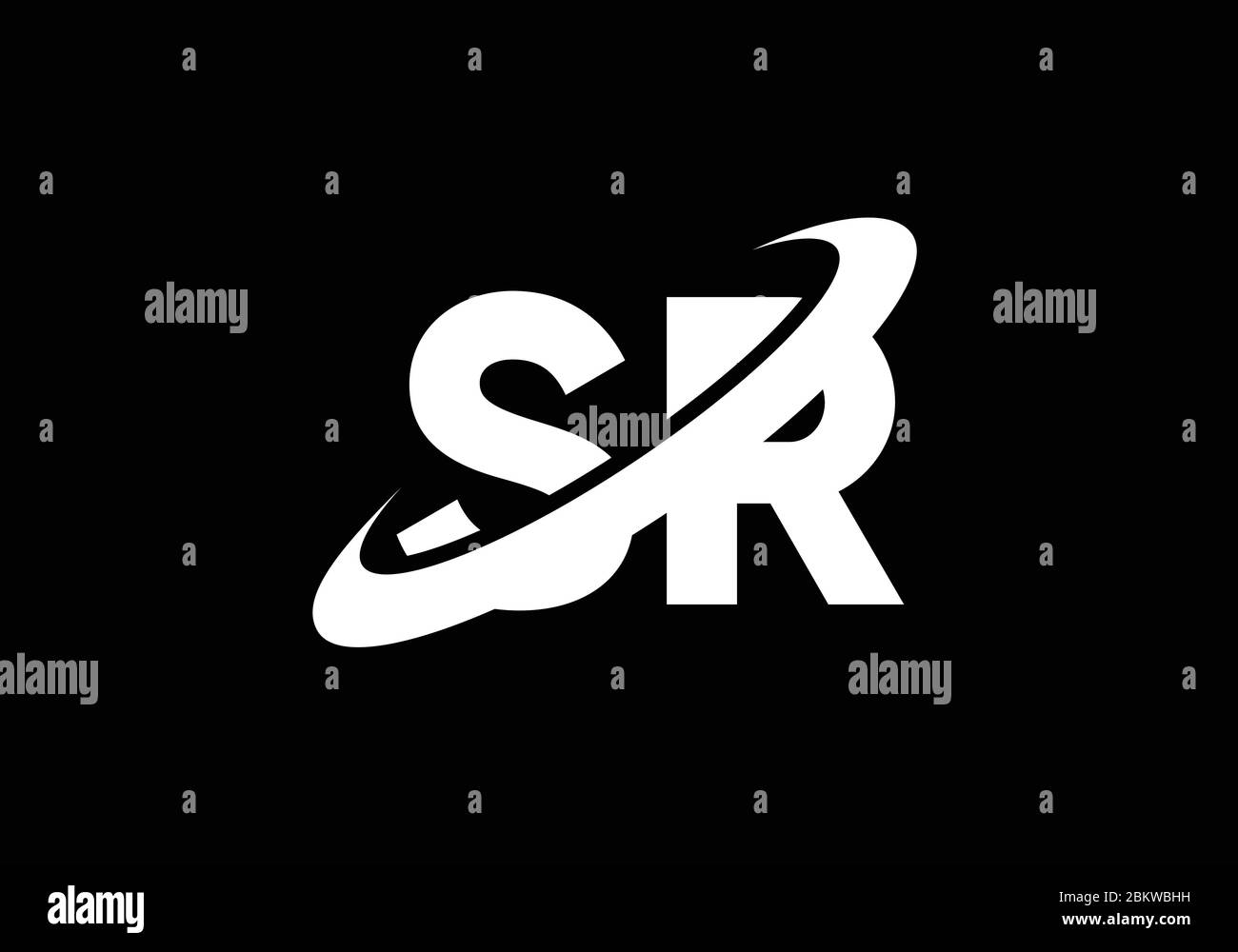 Initial Monogram Letter SR Logo Design Vector Template. Graphic Alphabet Symbol for Corporate Business Identity Stock Vector