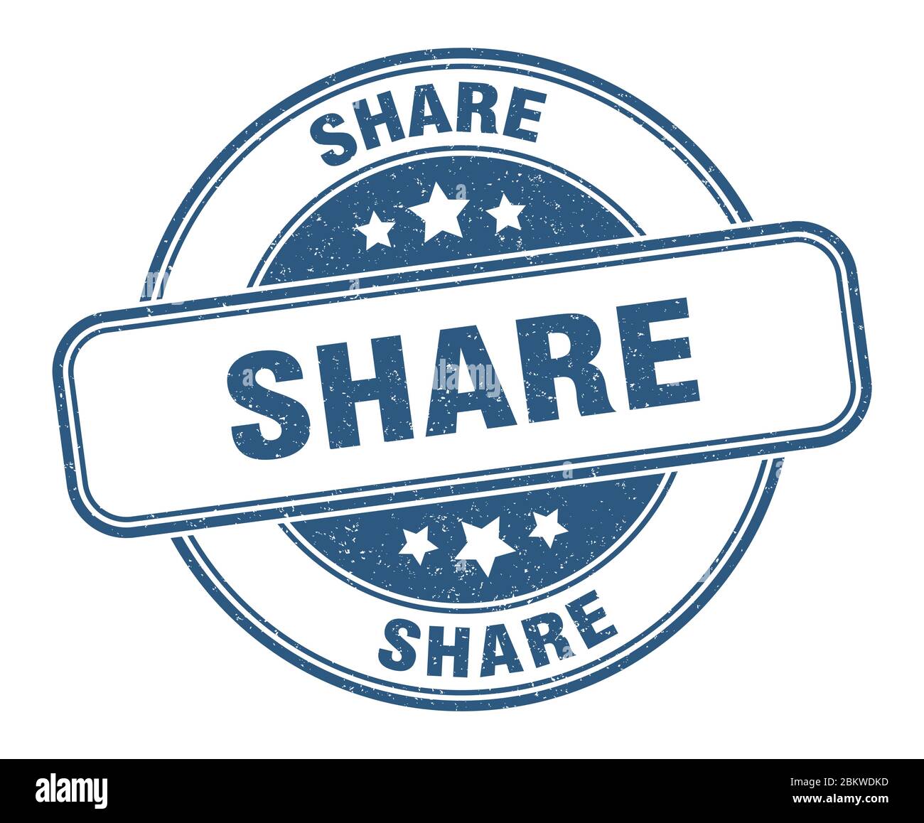 share stamp. share round grunge sign. label Stock Vector Image & Art ...