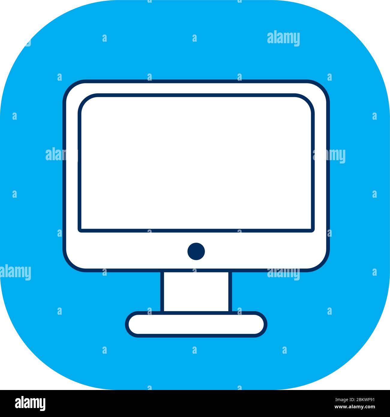 desktop computer monitor isolated icon Stock Vector Image & Art Alamy