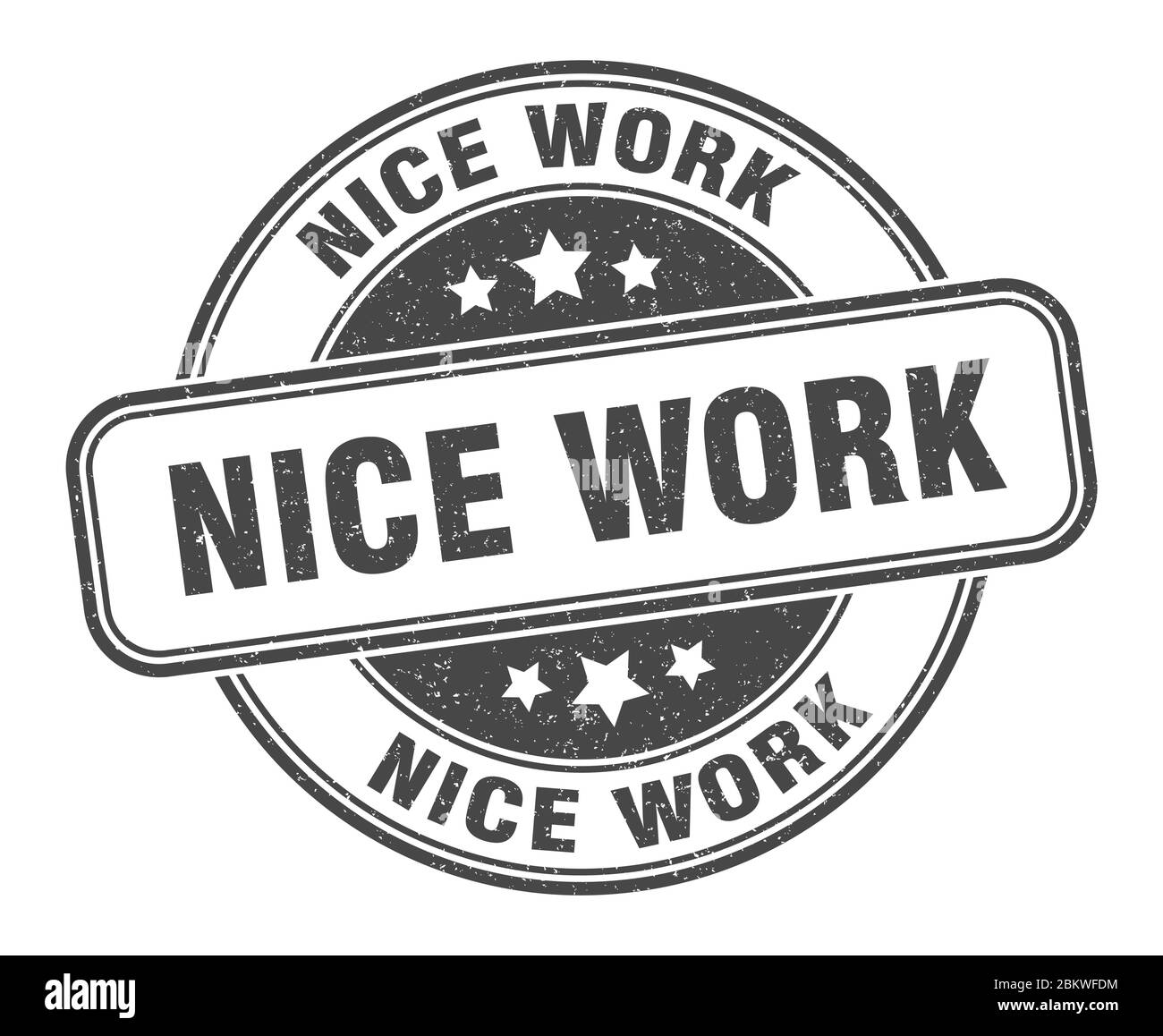 nice work stamp. nice work round grunge sign. label Stock Vector Image ...