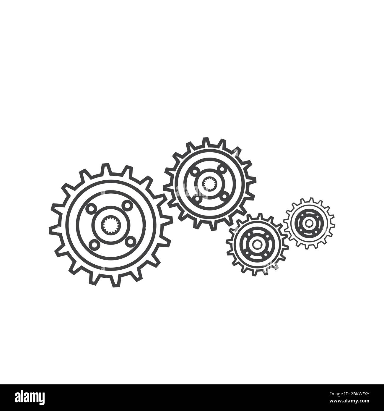 Gear Template vector icon illustration design Stock Vector Image &amp; Art ...