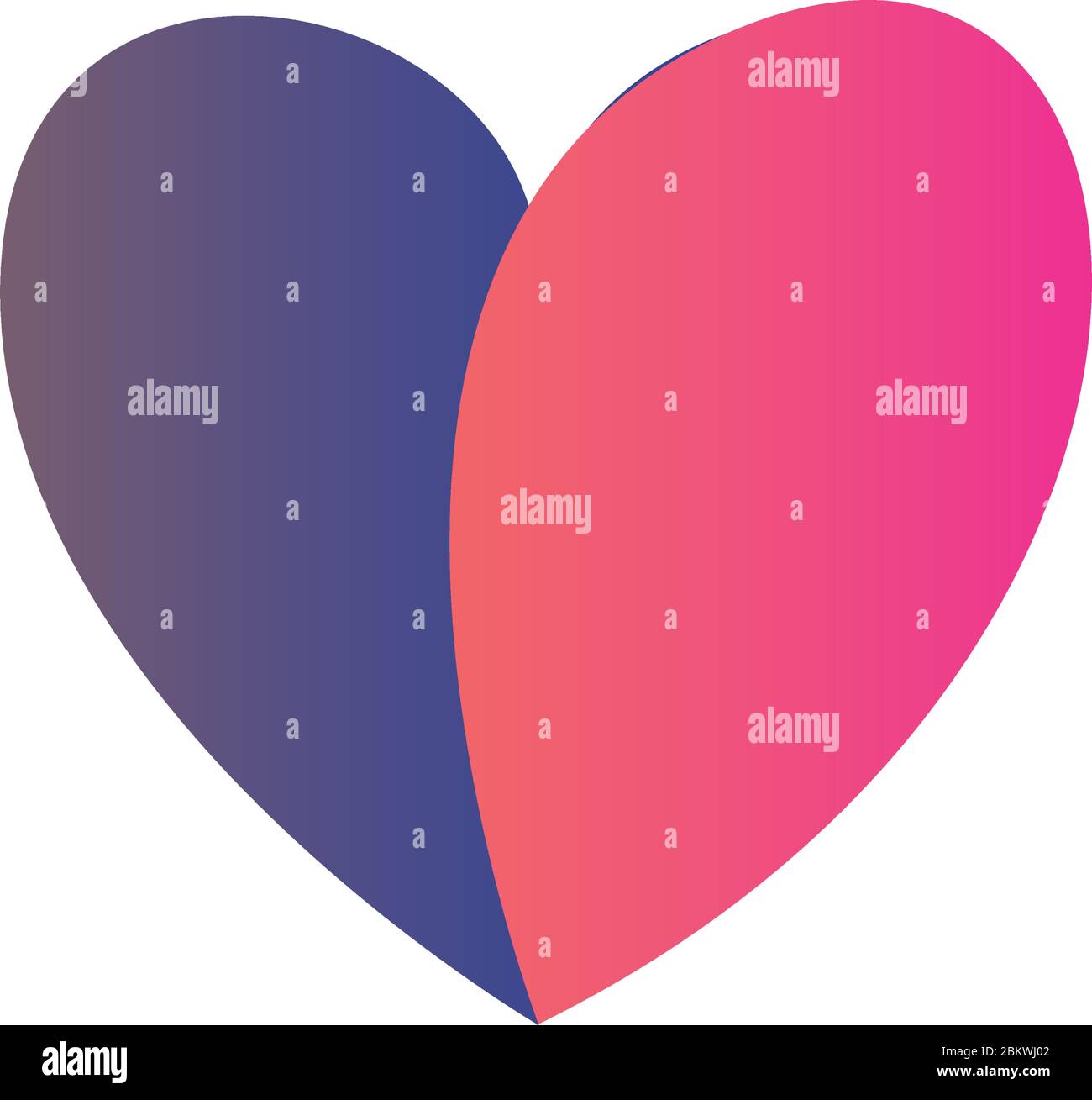 Heart gradient style icon design of love passion and romantic theme ...
