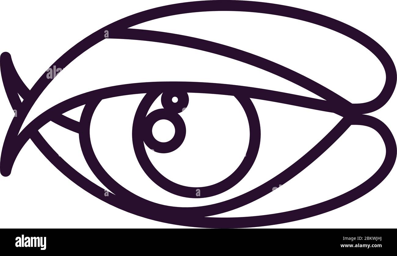 Conceptual image human eye Stock Vector Images - Alamy