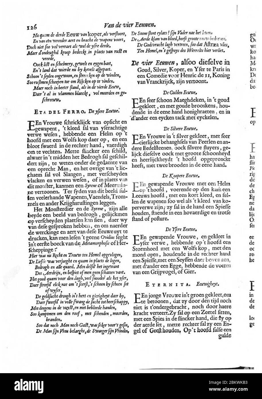Iconologia by Cesare Ripa (1644) p 126. Stock Photo
