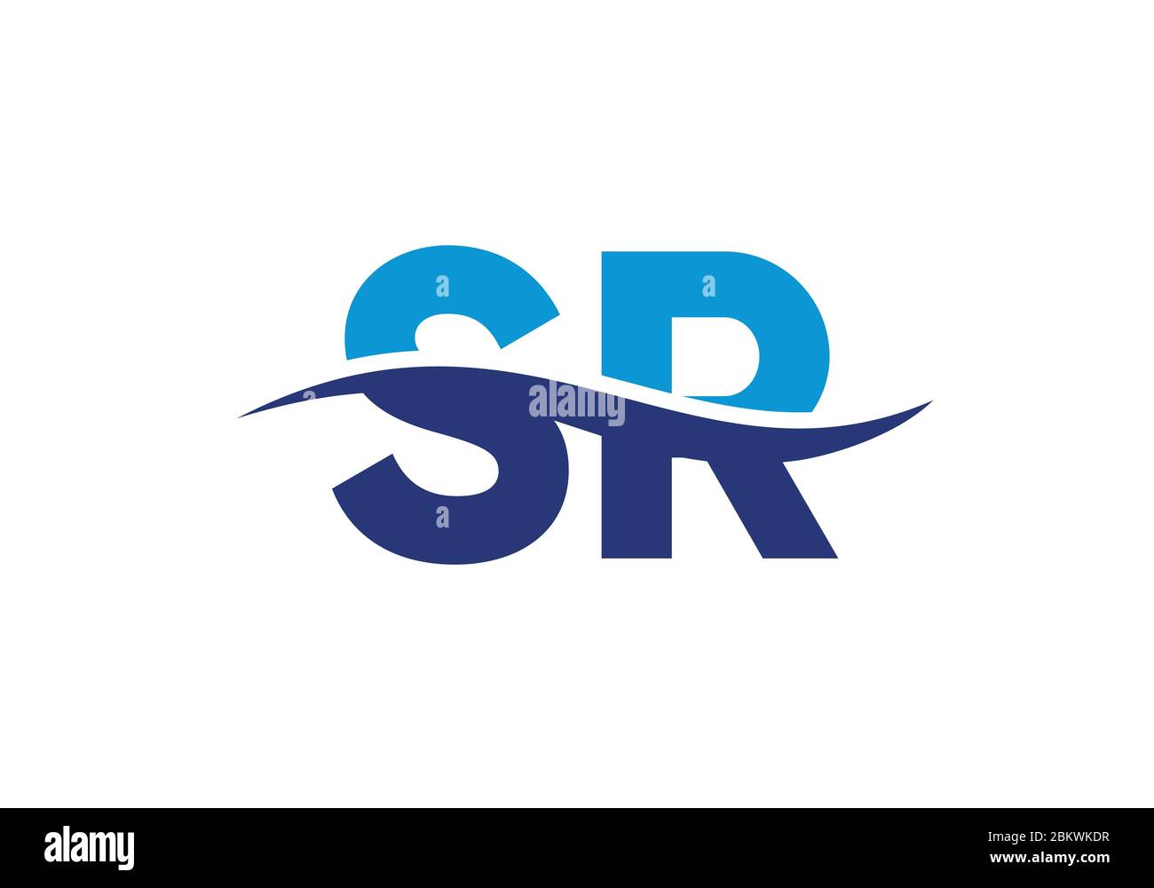 Initial Monogram Letter SR Logo Design Vector Template. Graphic Alphabet Symbol for Corporate Business Identity Stock Vector