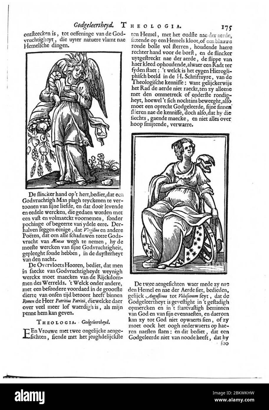 Iconologia by Cesare Ripa (1644) p 175. Stock Photo