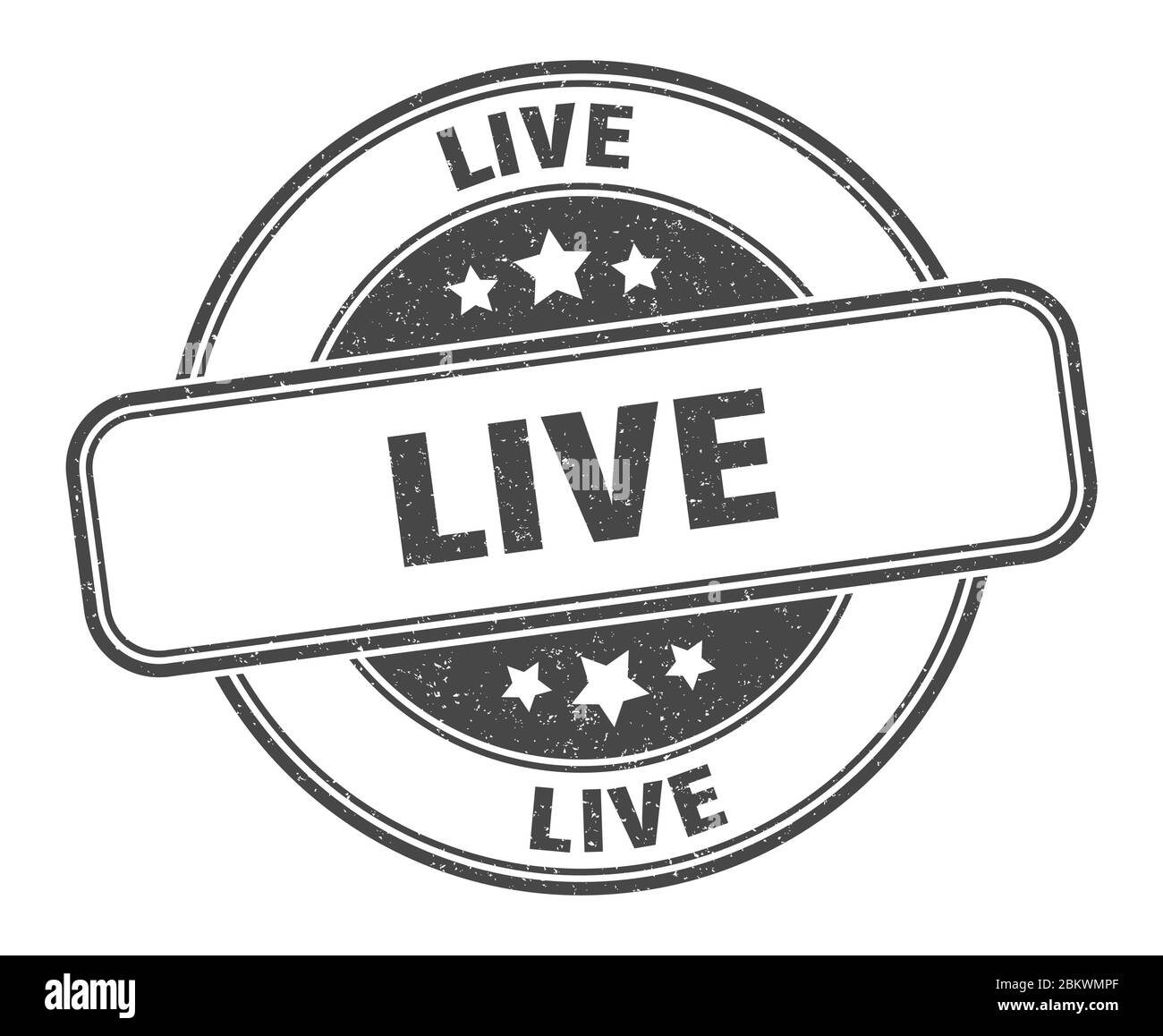 live stamp. live round grunge sign. label Stock Vector Image & Art - Alamy