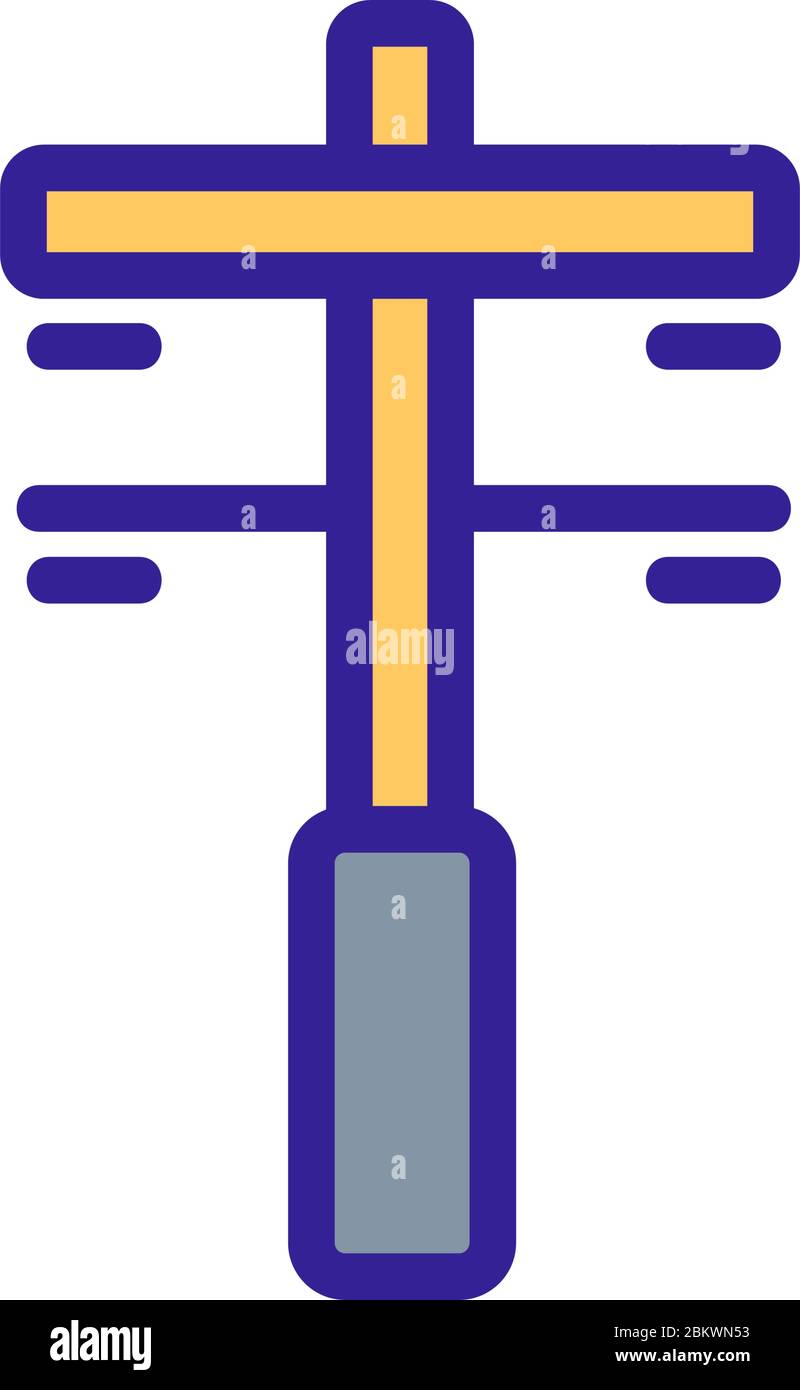 two chain intermediate support icon vector outline illustration Stock ...