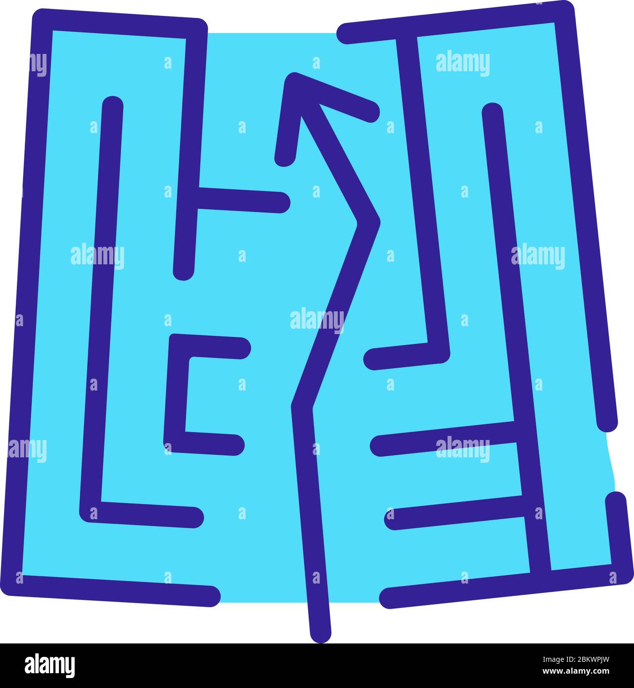 maze break icon vector outline illustration Stock Vector Image &amp; Art ...