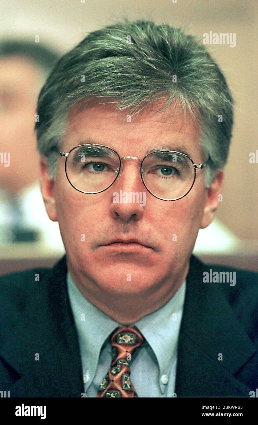 United States Representative Martin T. Meehan (Democrat of Massachusetts) makes his opening statements during the U.S. House Judiciary Committee hearing in Washington, DC to determine if there are to be Impeachment hearings against US President Bill Clinton on 5 October, 1998.Credit: Ron Sachs / CNP / MediaPunch Stock Photo