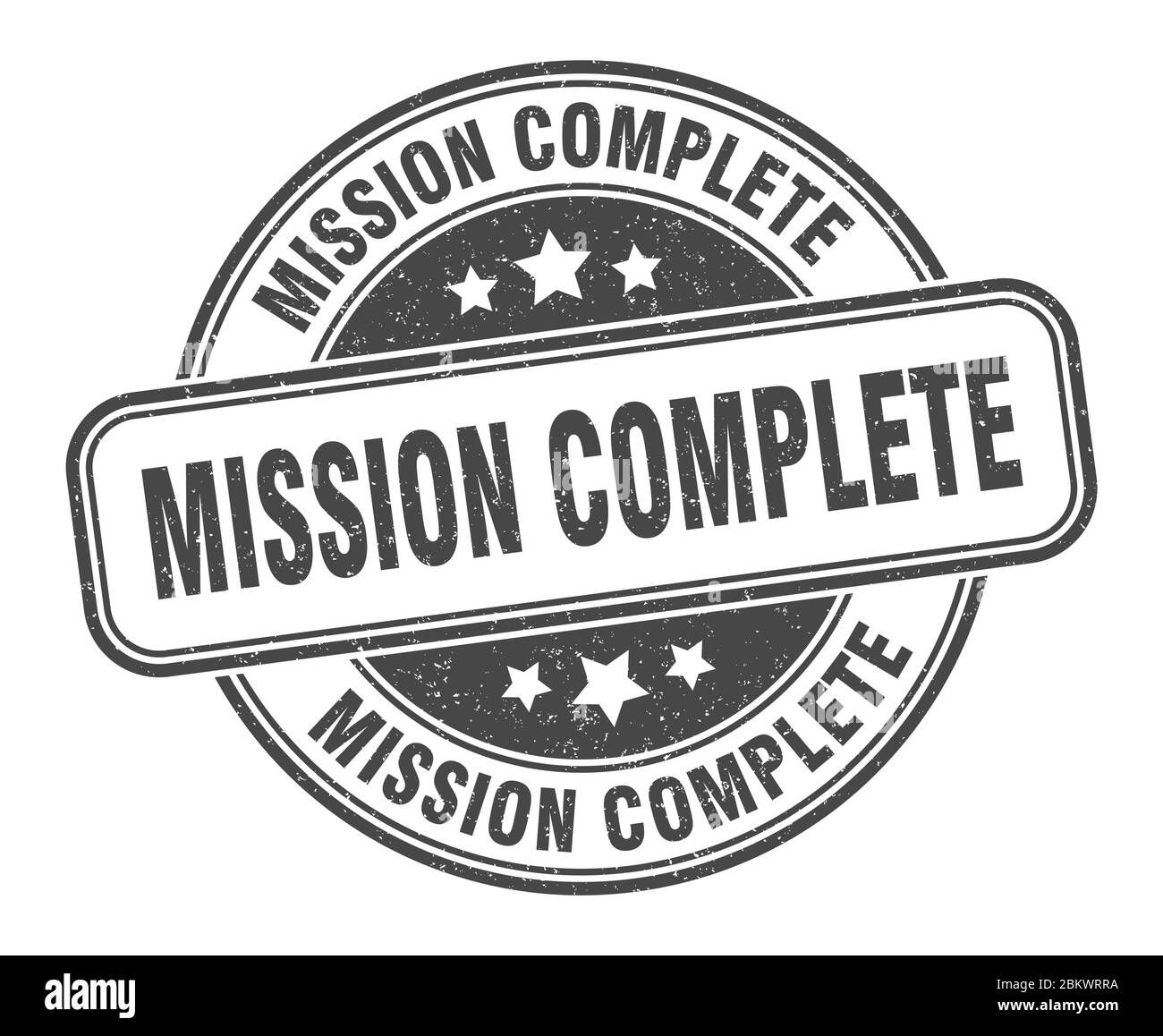 mission complete stamp. mission complete round grunge sign. label Stock Vector