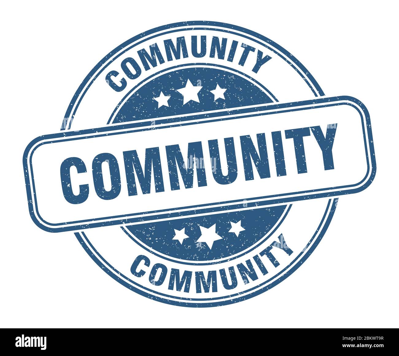 community stamp. community round grunge sign. label Stock Vector Image ...