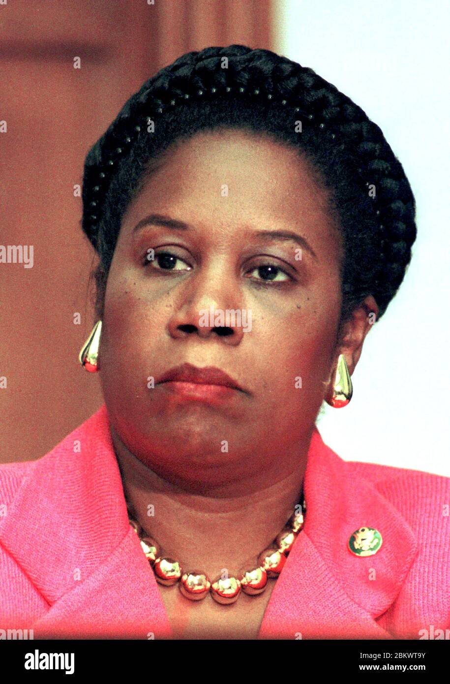 United States Representative Sheila Jackson Lee (Democrat of Texas) listens to opening statements during the U.S. House Judiciary Committee hearing in Washington, DC to determine if there are to be Impeachment hearings against US President Bill Clinton on 5 October, 1998.Credit: Ron Sachs / CNP / MediaPunch Stock Photo