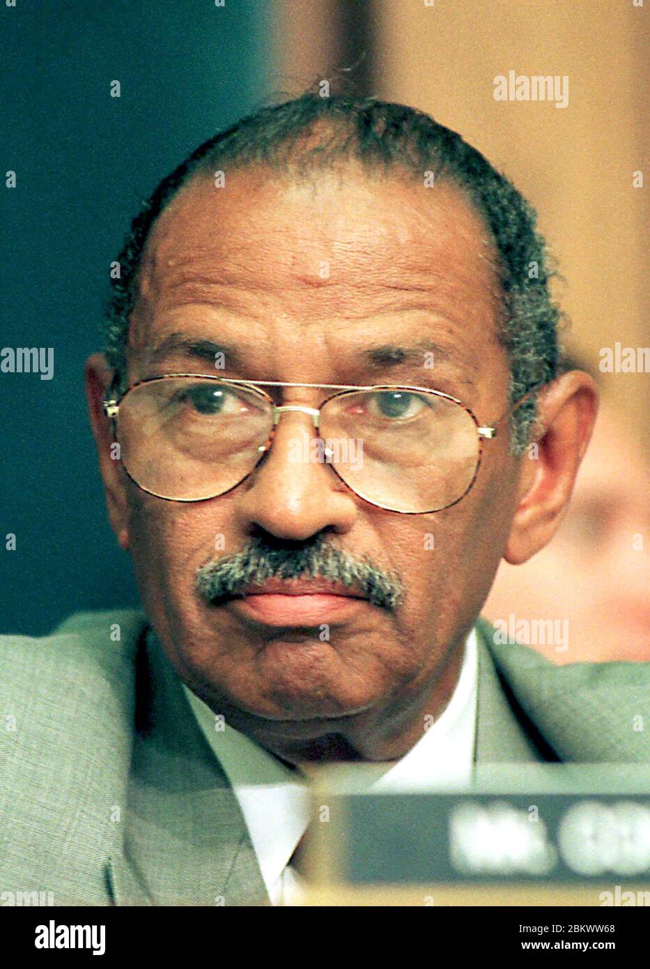 United States Representative John Conyers, Jr. (Democrat of Michigan), Ranking Member, makes his opening statements during the U.S. House Judiciary Committee hearing in Washington, DC to determine if there are to be Impeachment hearings against US President Bill Clinton on 5 October, 1998.Credit: Ron Sachs / CNP / MediaPunch Stock Photo