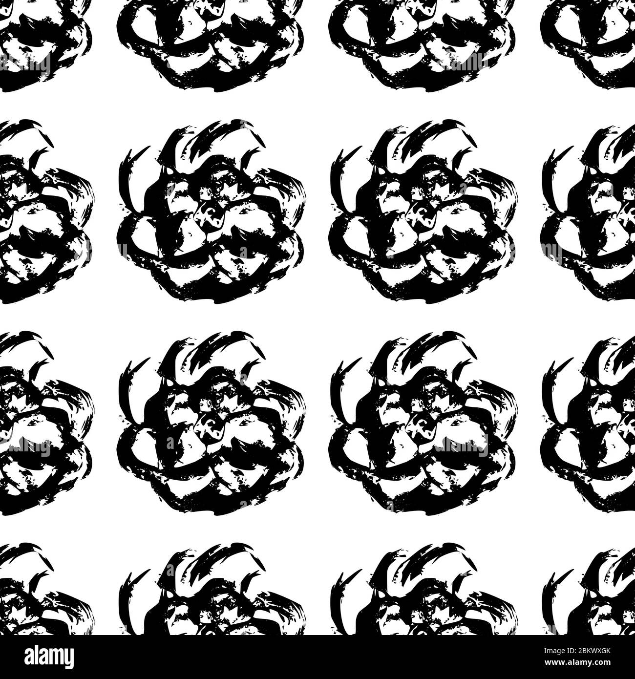 Black white is a seamless pattern Stock Vector Image & Art - Alamy