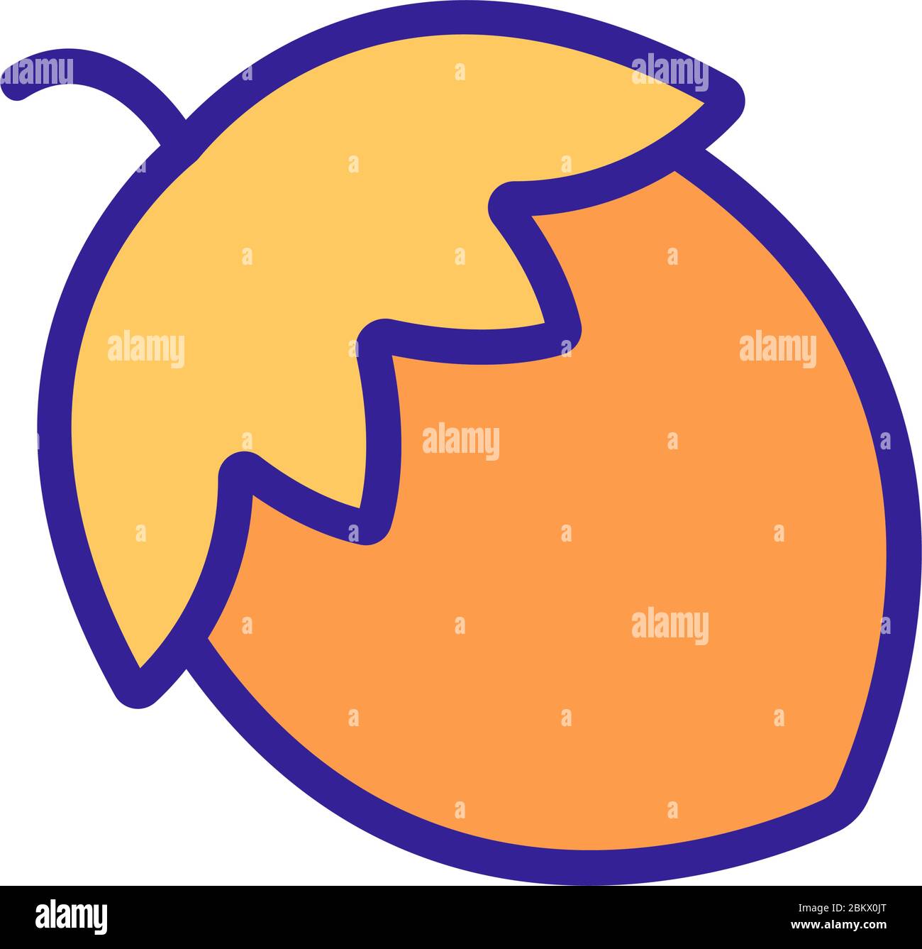 acorn icon vector outline illustration Stock Vector Image & Art - Alamy