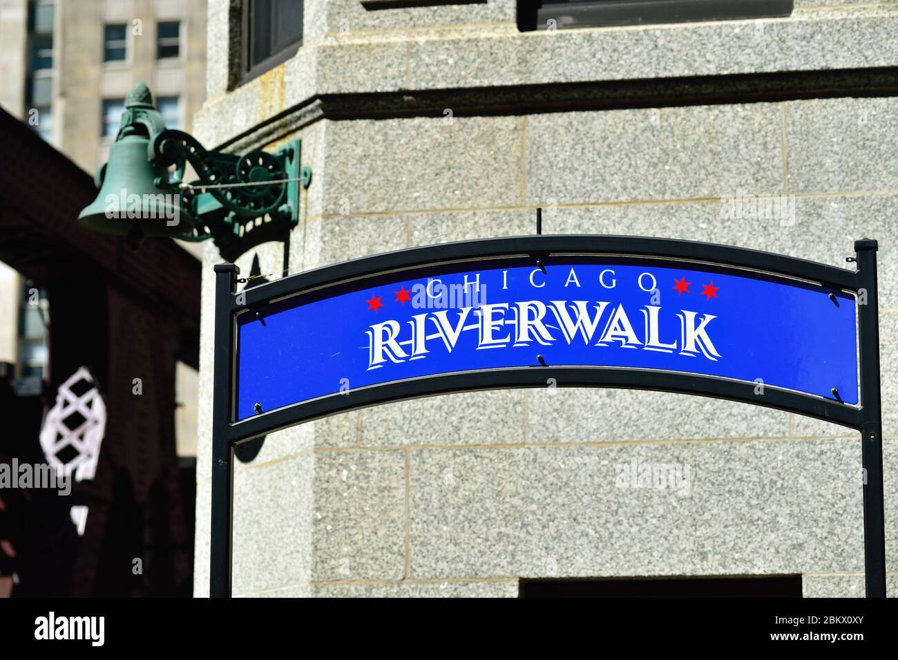 Chicago, Illinois, USA. One of many street level locations that provide